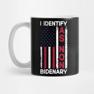 I Identify As Non Bidenary 4th Of July Mug